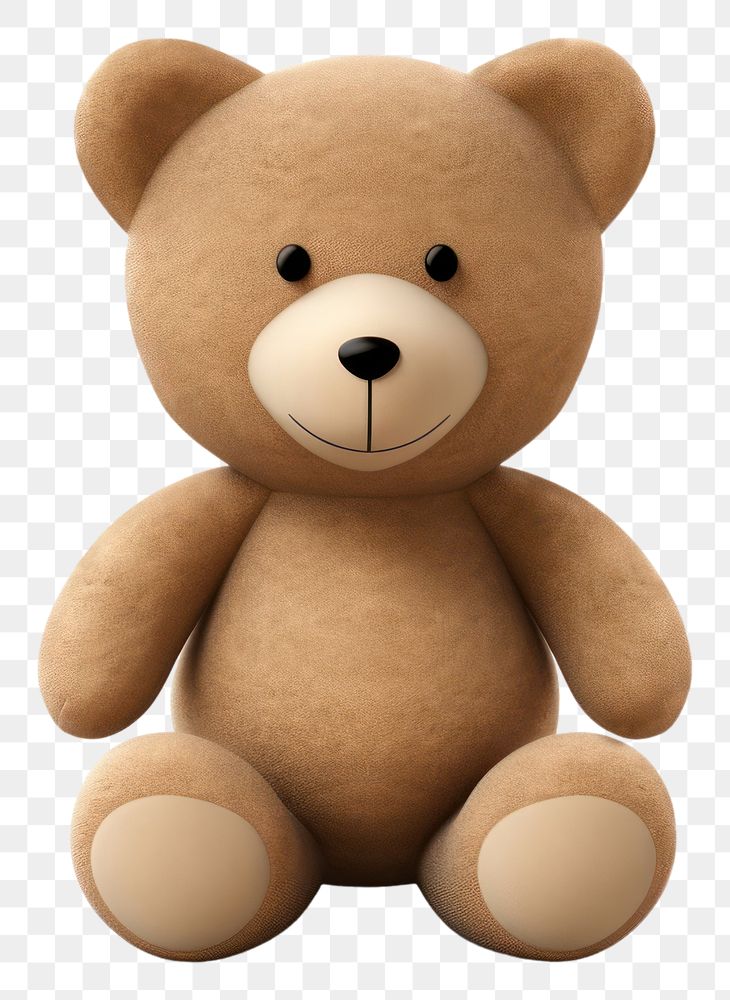 PNG Teddy bear plush cute toy. 