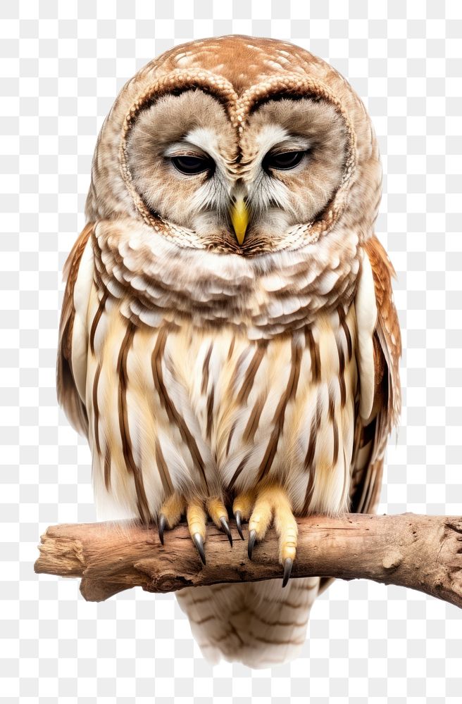 PNG Barred owl animal bird beak. AI generated Image by rawpixel.