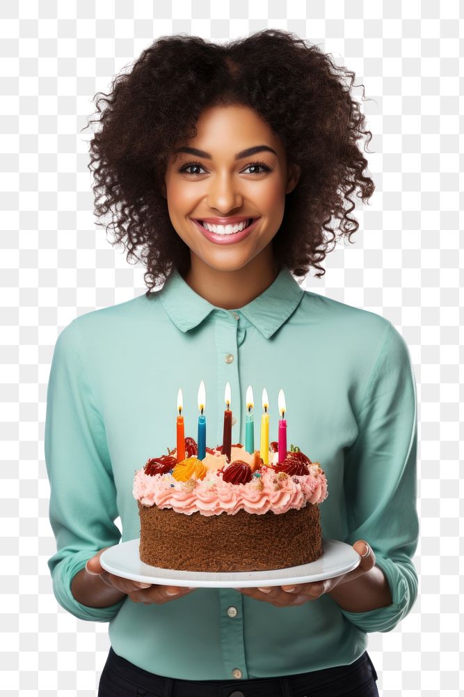 PNG Birthday cake dessert smile party. AI generated Image by rawpixel.