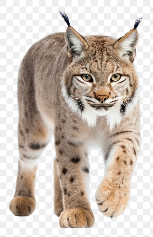 PNG Eurasian lynx wildlife animal mammal. AI generated Image by rawpixel.