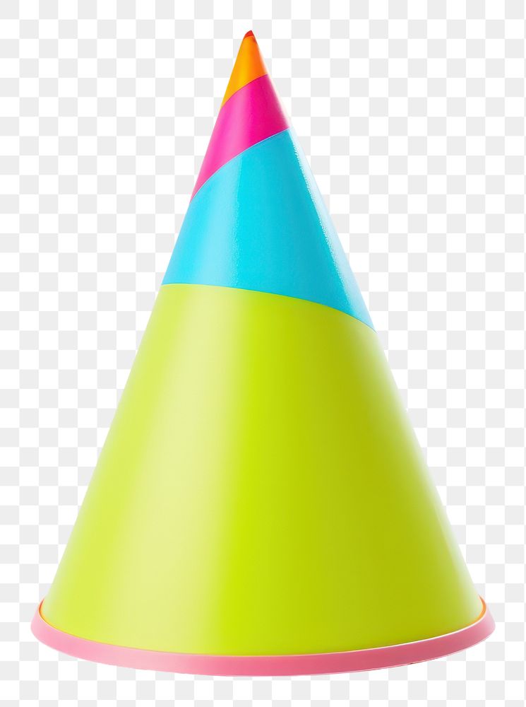 PNG Party hat colorful white background celebration anniversary. AI generated Image by rawpixel.
