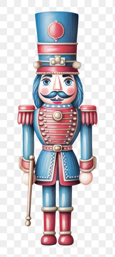 PNG Christmas nutcracker drawing white background representation