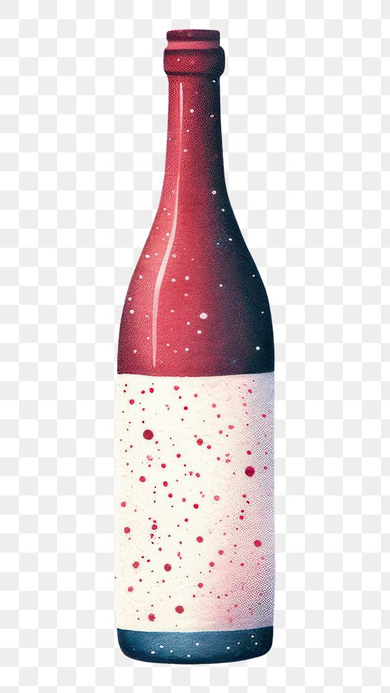 PNG Bottle wine drink red. AI generated Image by rawpixel.