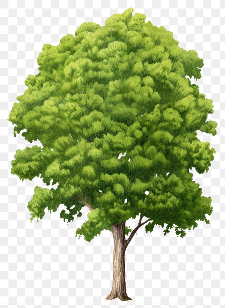 PNG  Big tree plant white background tranquility. AI generated Image by rawpixel.