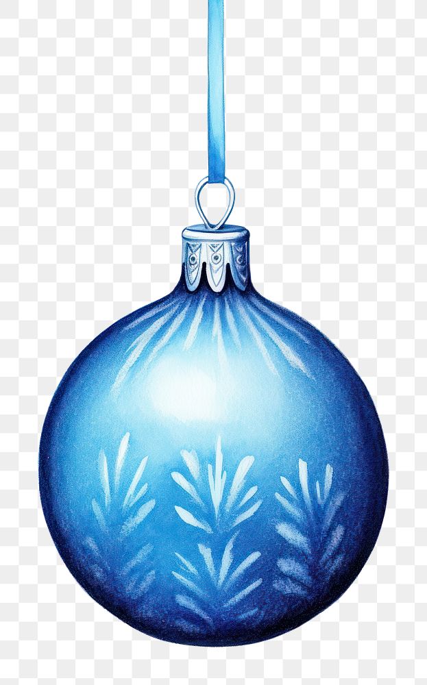 PNG Christmas ball hanging decoration christmas blue. AI generated Image by rawpixel.