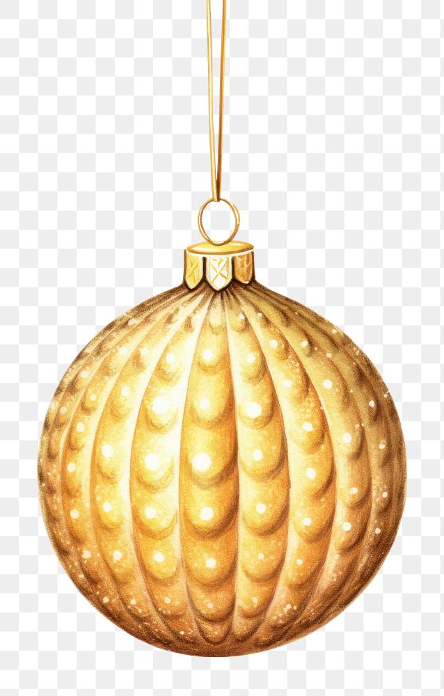 PNG Christmas ball gold decoration christmas. AI generated Image by rawpixel.