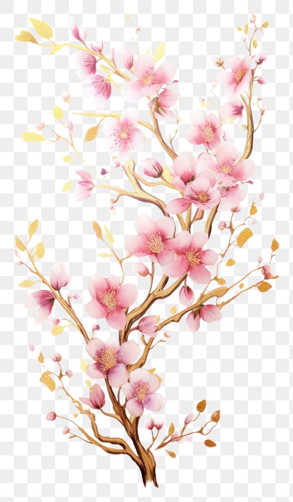 PNG Cherry blossom flower plant art