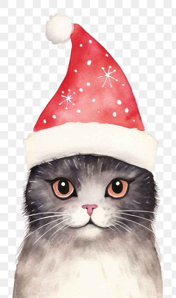 PNG Christmas cat christmas mammal animal. AI generated Image by rawpixel.