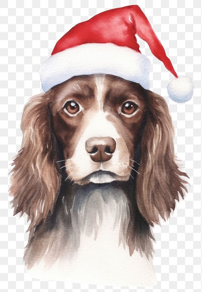 PNG Christmas dog christmas portrait mammal. AI generated Image by rawpixel.