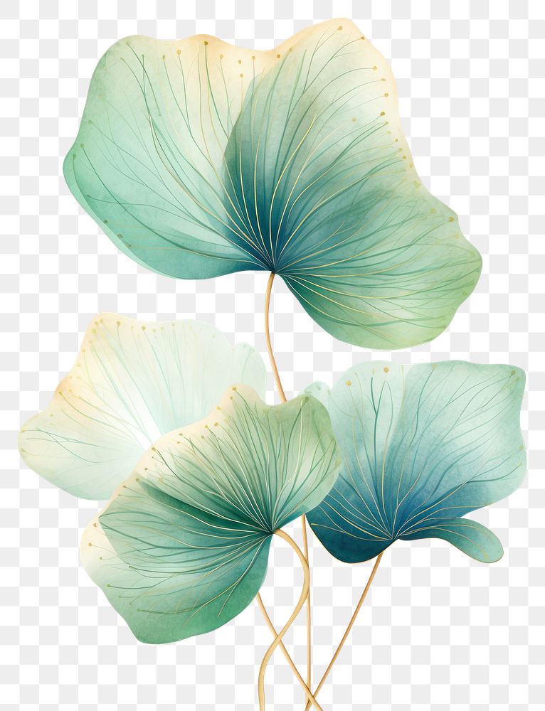 PNG Green lotus leaf sketch plant petal