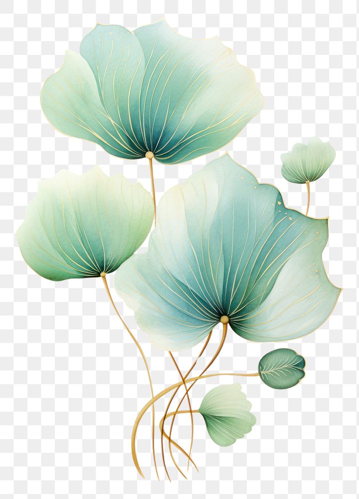 PNG Green lotus leaf flower plant art