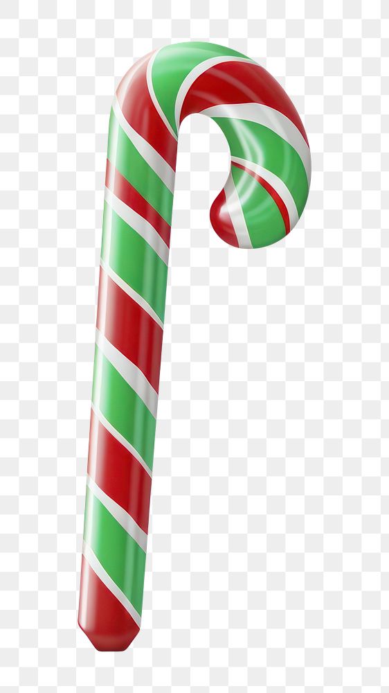 PNG Green candy cane confectionery food white background. AI generated Image by rawpixel.