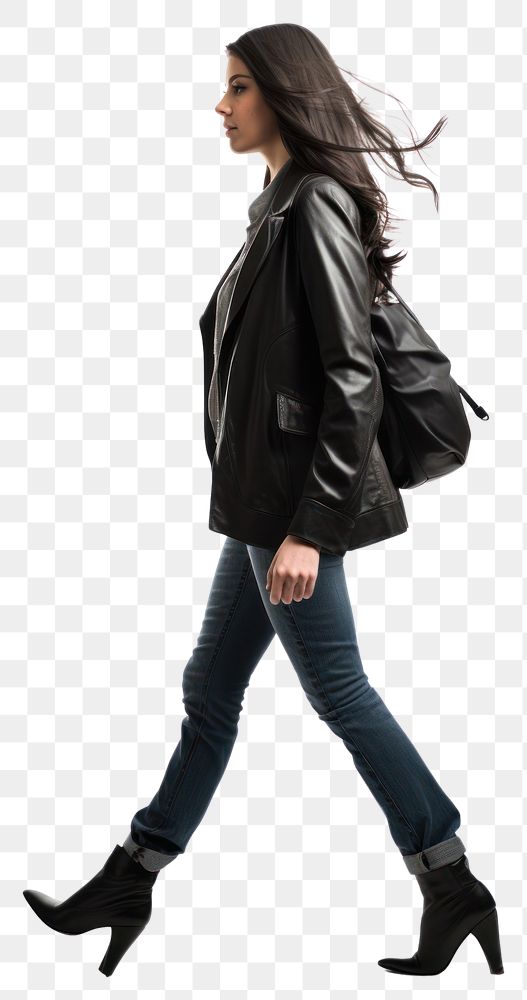 PNG A woman footwear handbag walking. 