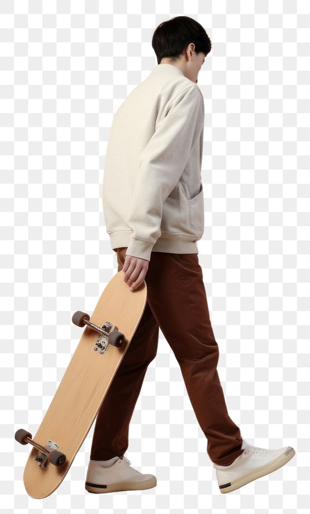 PNG A young man hand holding skateboard footwear adult shoe. AI generated Image by rawpixel.