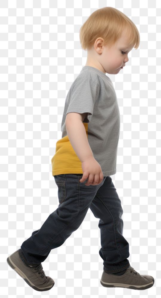 PNG A chubby boy walking footwear standing. AI generated Image by rawpixel.