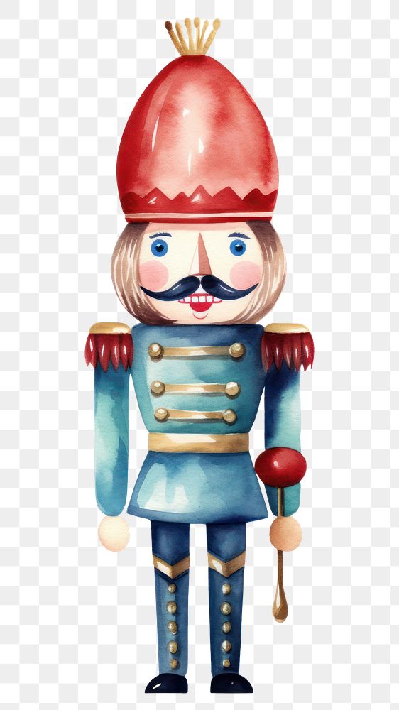 PNG  Nutcracker red white background representation. AI generated Image by rawpixel.