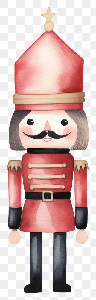 PNG  Nutcracker white background representation celebration. AI generated Image by rawpixel.