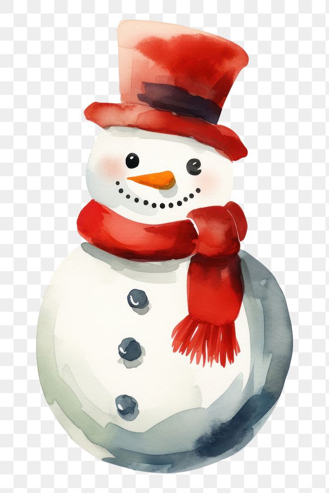 PNG  Snowman winter anthropomorphic representation. AI generated Image by rawpixel.