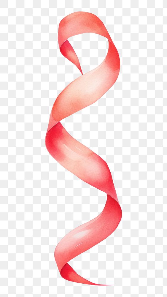 PNG  Spiral red line ribbon white background abstract confetti. AI generated Image by rawpixel.
