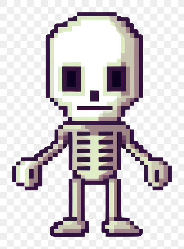 PNG Cute skeleton purple representation creativity. AI generated Image by rawpixel.