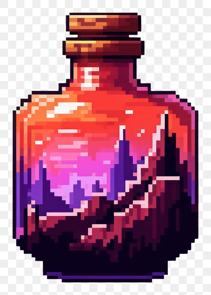PNG Potion bottle art technology. AI generated Image by rawpixel.