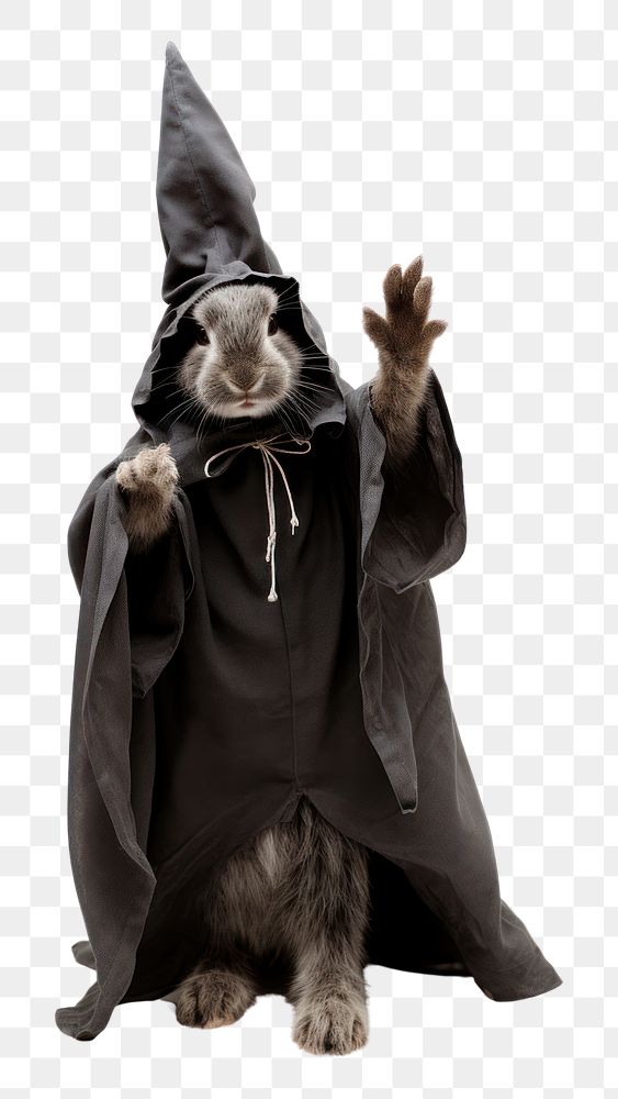 PNG Rabbit waving cloak representation celebration. AI generated Image by rawpixel.