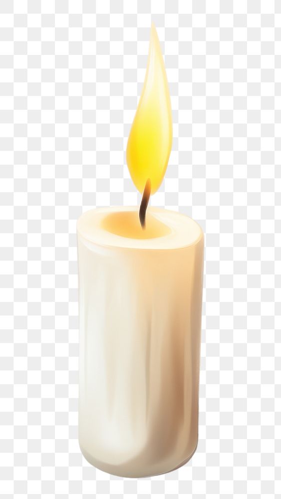 PNG Candle fire white background illuminated. AI generated Image by rawpixel.