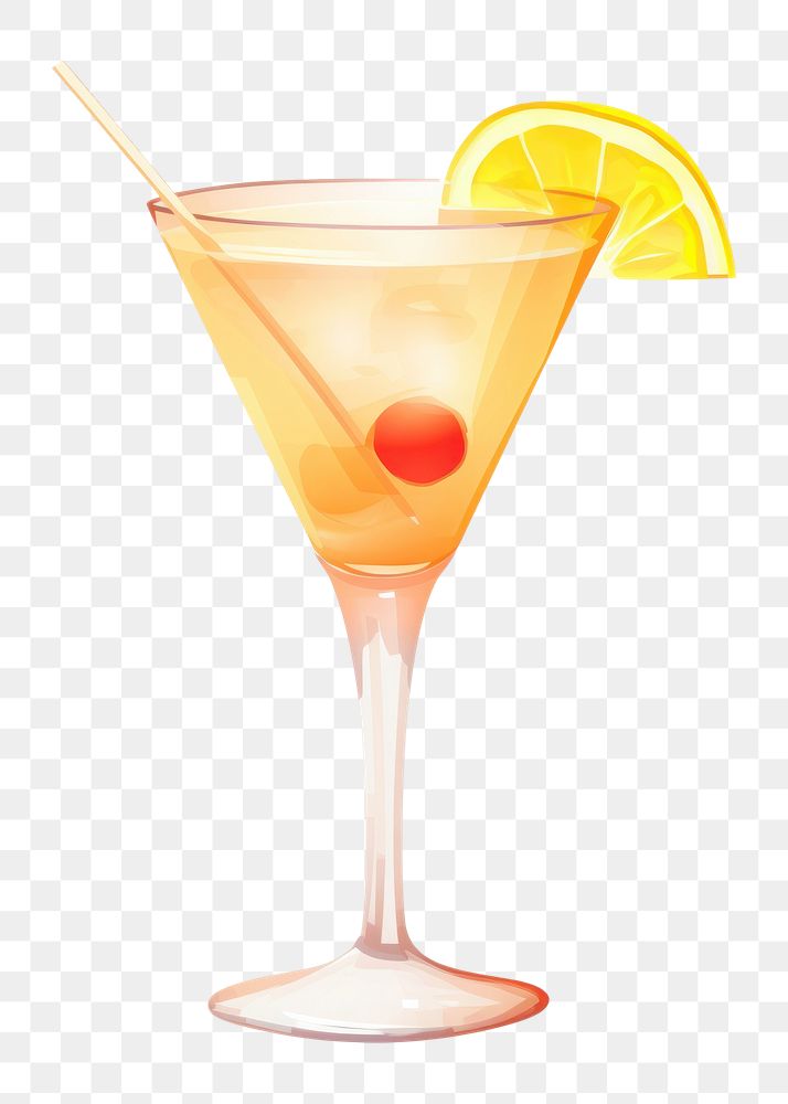 PNG  Cocktail martini drink white background. AI generated Image by rawpixel.