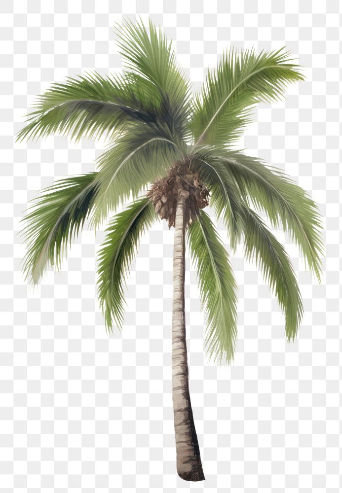 PNG  Palm tree plant white background arecaceae. AI generated Image by rawpixel.