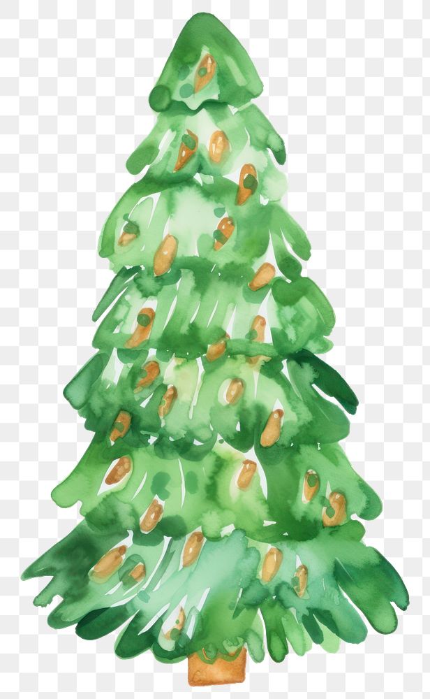 PNG  Christmas tree bread drawing plant white background. AI generated Image by rawpixel.