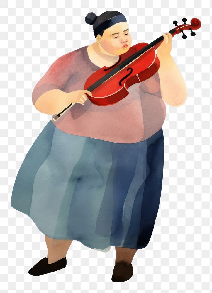 PNG Woman playing violin drawing cello adult. AI generated Image by rawpixel.