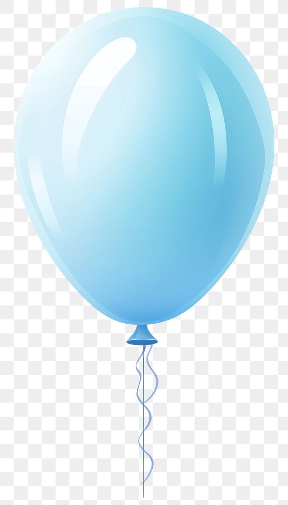 PNG Blue pastel balloon white background celebration anniversary. AI generated Image by rawpixel.