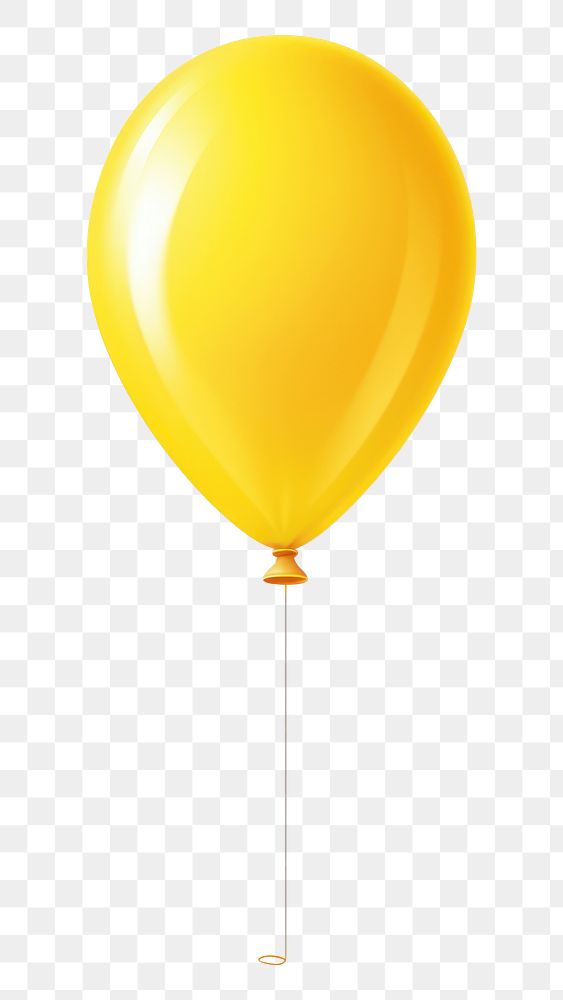 PNG Yellow pastel balloon white background anniversary celebration. AI generated Image by rawpixel.