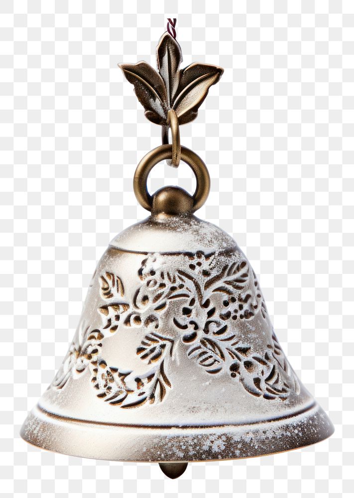 PNG Christmas Bell bell pendant jewelry. AI generated Image by rawpixel.