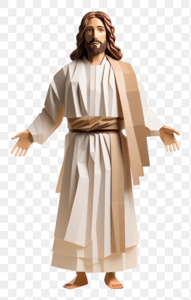 PNG Jesus adult robe white background. AI generated Image by rawpixel.