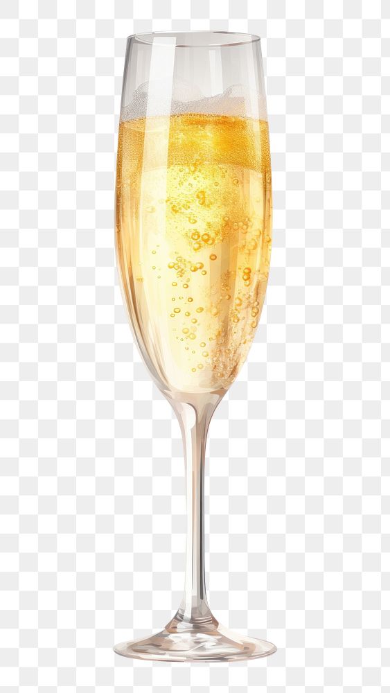 PNG Glass transparent champagne cocktail. AI generated Image by rawpixel.