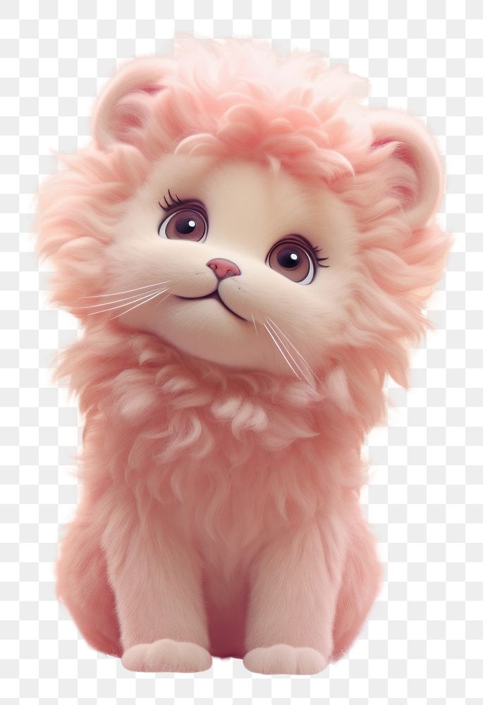 PNG Cute lion animal cartoon mammal. AI generated Image by rawpixel.