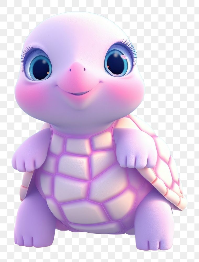 PNG Cute turtle cartoon animal toy. 