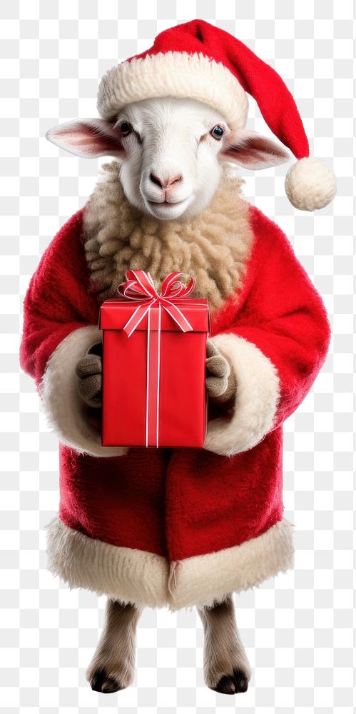 PNG Sheep livestock christmas portrait. AI generated Image by rawpixel.
