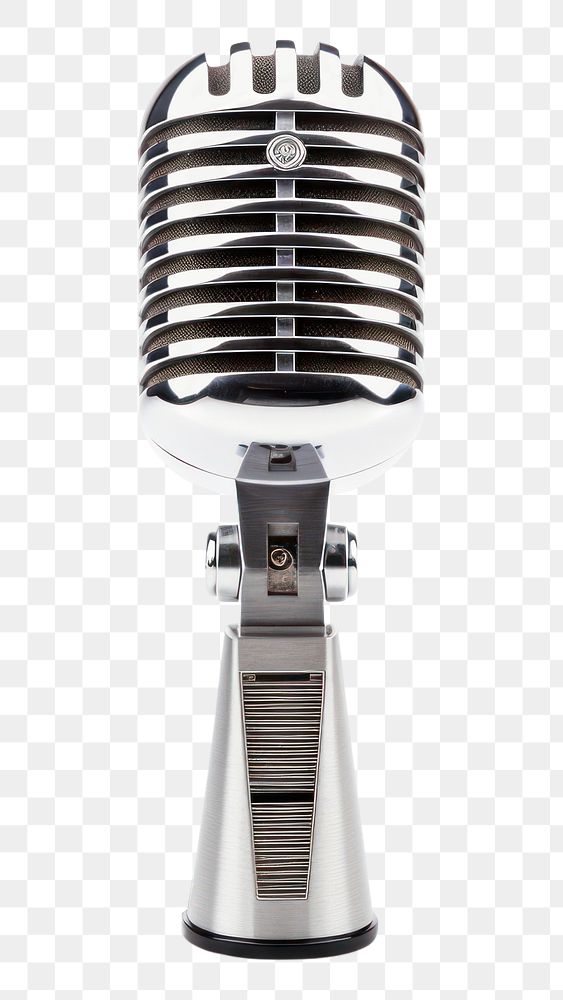 PNG  Microphone white background performance technology. AI generated Image by rawpixel.
