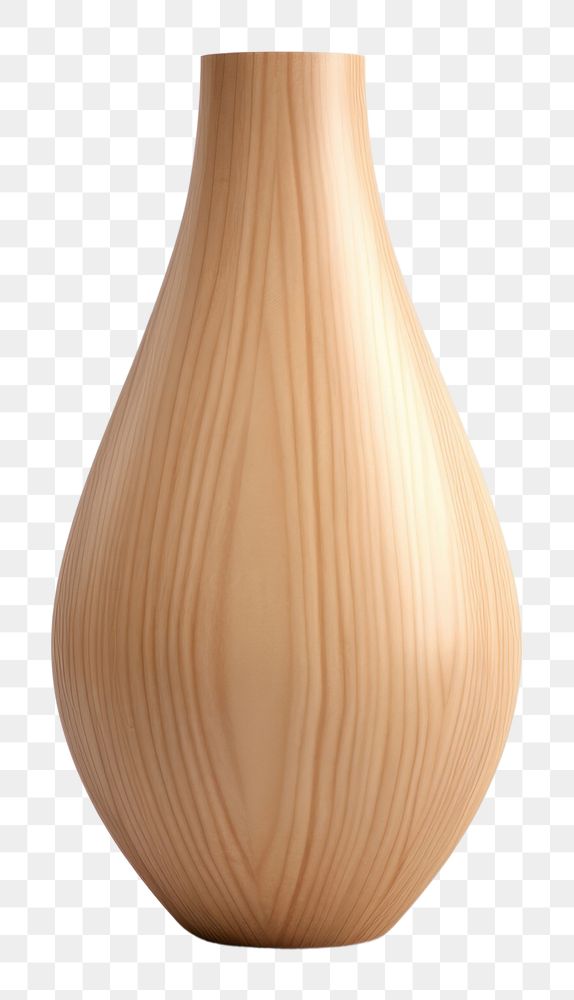 Minimal geometric vase shape pottery wood earthenware. AI generated Image by rawpixel.