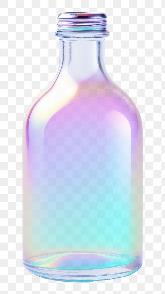 PNG  Bottle transparent glass drink. AI generated Image by rawpixel.