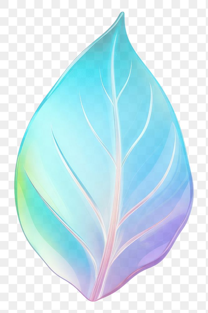 PNG  Leaf icon glass petal plant white background. AI generated Image by rawpixel.