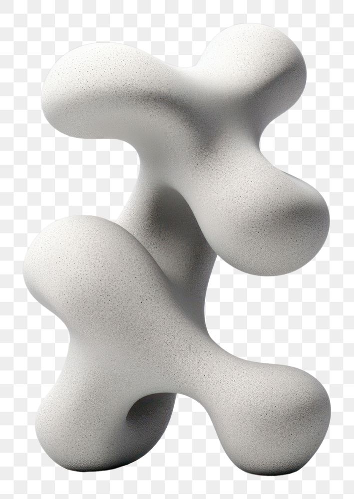 PNG Metaball sculpture figurine white. AI generated Image by rawpixel.