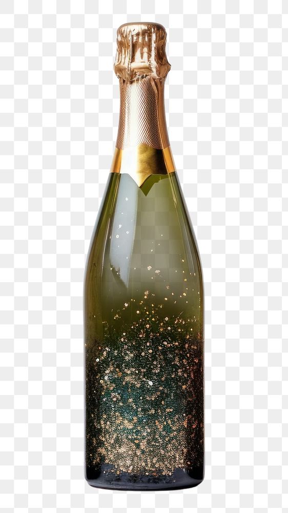 PNG  Bottle champagne glass drink