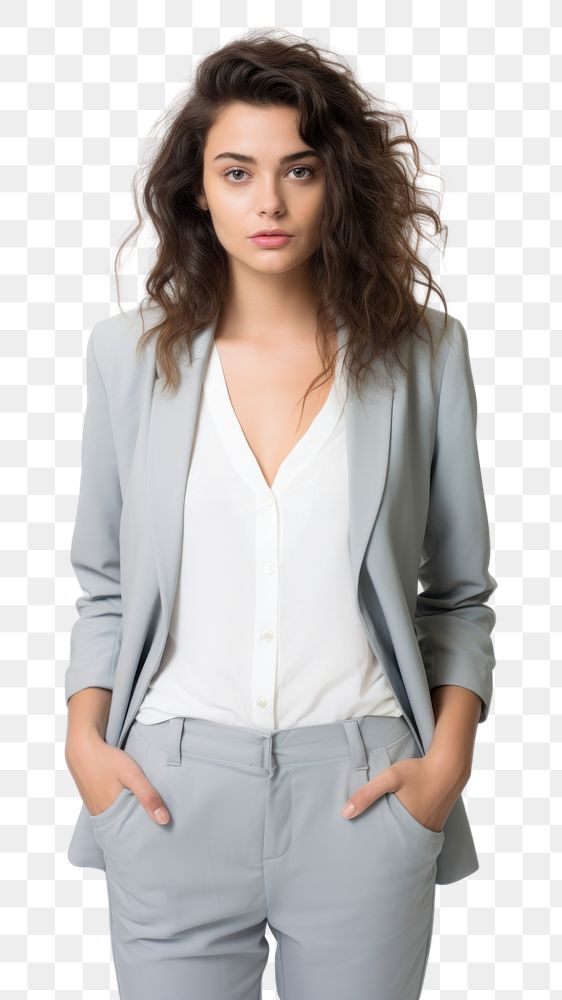 PNG Blazer blouse jacket adult. AI generated Image by rawpixel.