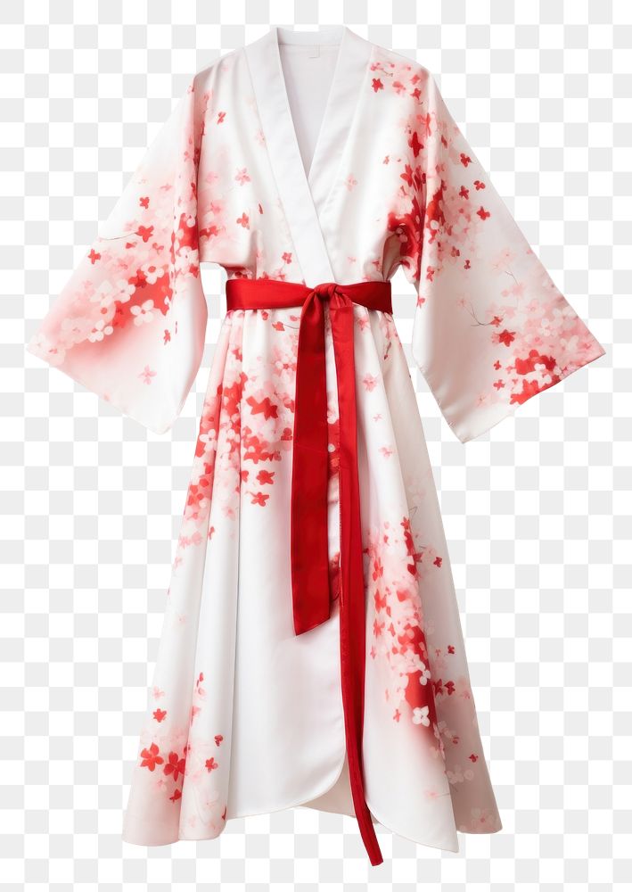 PNG Kimono fashion dress white. AI generated Image by rawpixel.