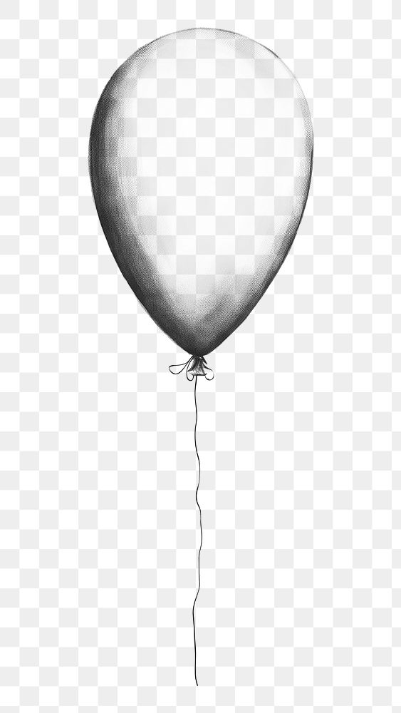 PNG Balloon drawing sketch white. AI generated Image by rawpixel.