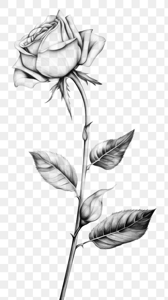 PNG Boquet drawing sketch flower. AI generated Image by rawpixel.