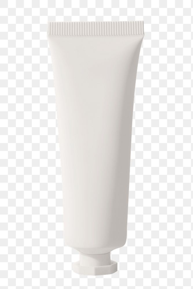 Cream tube png, product packaging, transparent background